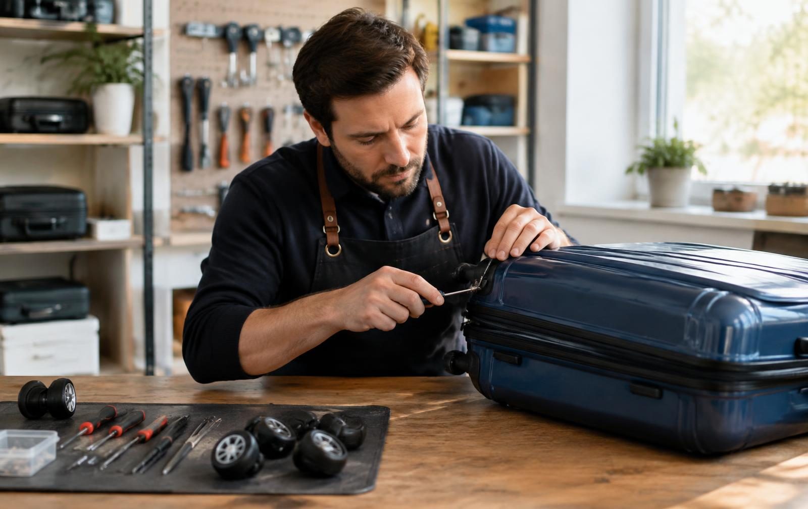 Holdenzio Co. luggage repair workshop in Thornton